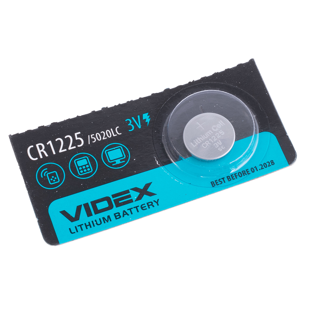 Батарейка CR1225 литиевая 3V, Videx