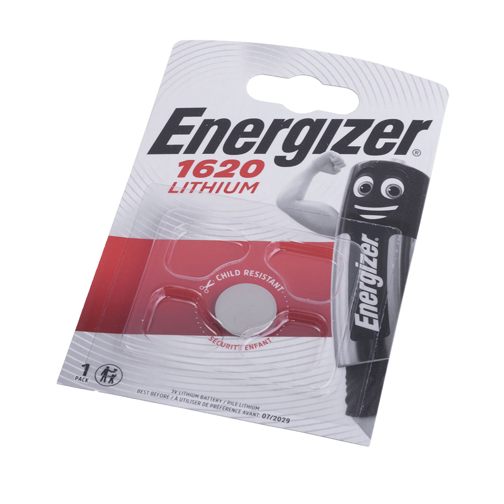 Батарейка литиевая CR1620 3V, Energizer