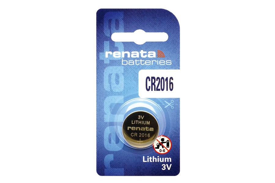 Batterie CR2016 Lithiumbatterie, 3V, RENATA Batterie CR2016 Lithiumbatterie, 3V, RENATA