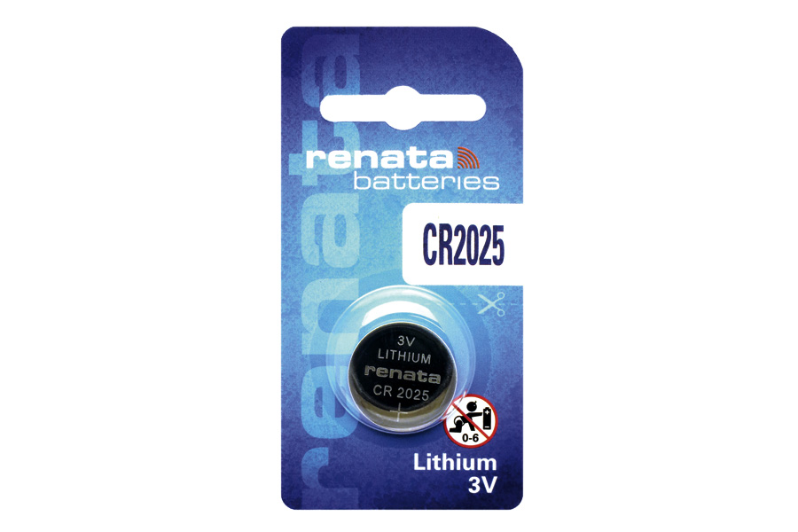 Batterie CR2025 Lithiumbatterie, 3V, RENATA