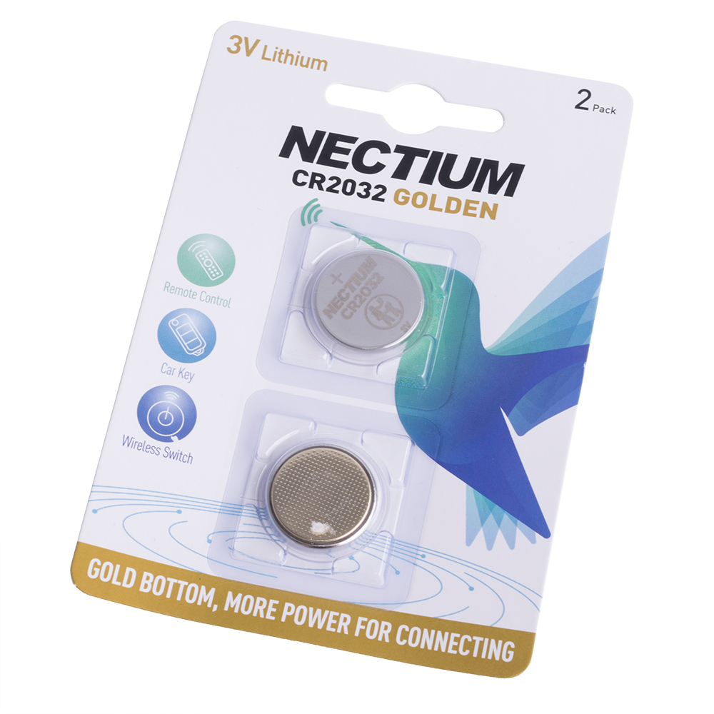 Батарейка литиевая CR2032 3V, Nectium Golden упаковка 2 шт. Батарейка литиевая CR2032 3V, Nectium Golden упаковка 2 шт.