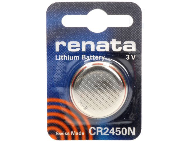 BAT-CR2450N (CR2450N /RENATA) Batterie: Lithium; 3V; CR2450; O24x5mm; 540mAh