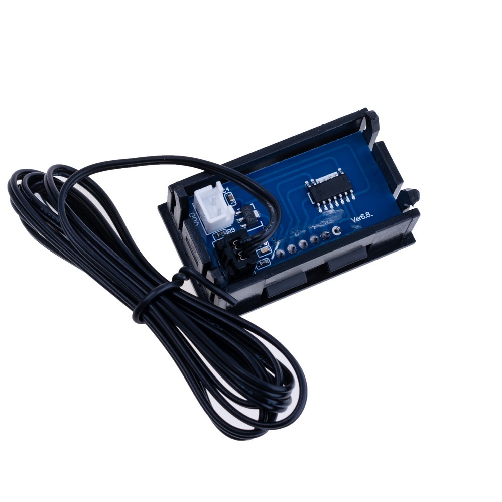 Цифровий термометр 12V 48х29х23мм -40..+65°С (точн. 0.1°С) на 10K/B3950, 1м, червоний