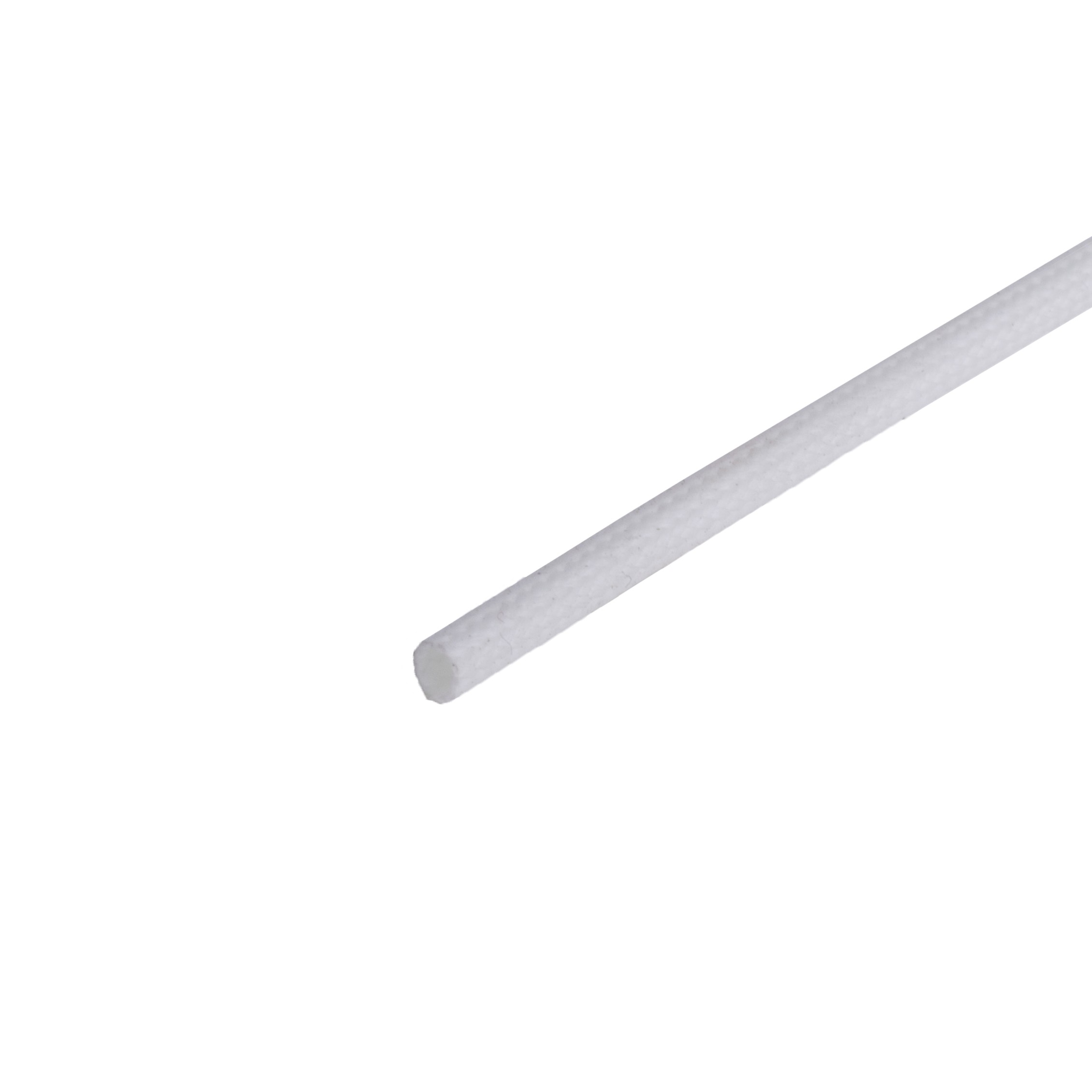 Стекловолоконный рукав для кабеля белый D=5mm (T5-KangYang)