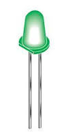 LED 5mm grün 565nm, 12° (MV8411 Kingbright)