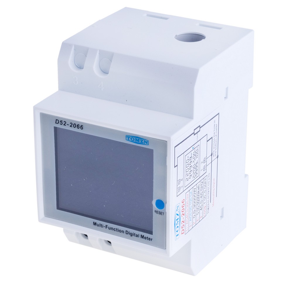 Din rail AC monitor 6IN1 Voltage Current Power Factor Active KWH Electric energy Frequency meter VOLT AMP AC40-300 External CT(TOMZN) Din rail AC monitor 6IN1 Voltage Current Power Factor Active KWH Electric energy Frequency meter VOLT AMP AC40-300 External CT(TOMZN)