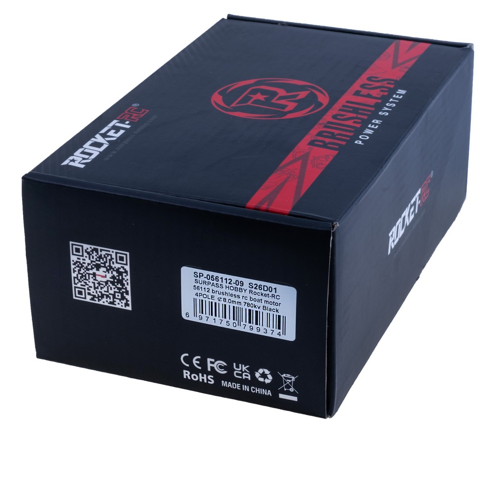 Motor 56112 780KV, schwarz, Welle 8мм (Rocket RC)