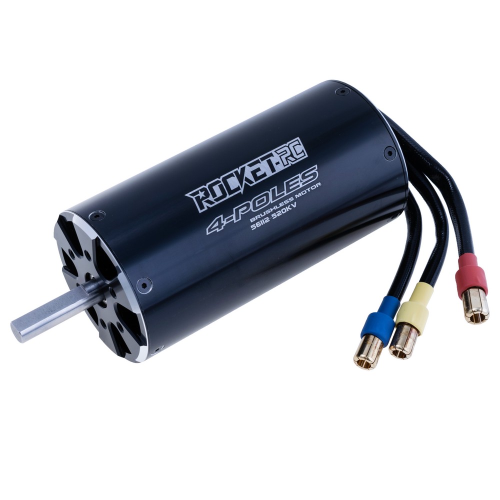 Motor 56112 520KV, schwarz, Welle 8мм (Rocket RC)