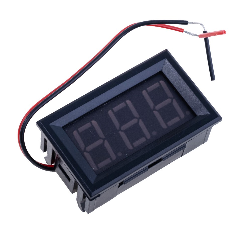Вольтметр цифровий DC 5-120V 0.56" (червоний) Вольтметр цифровий DC 5-120V 0.56" (червоний)