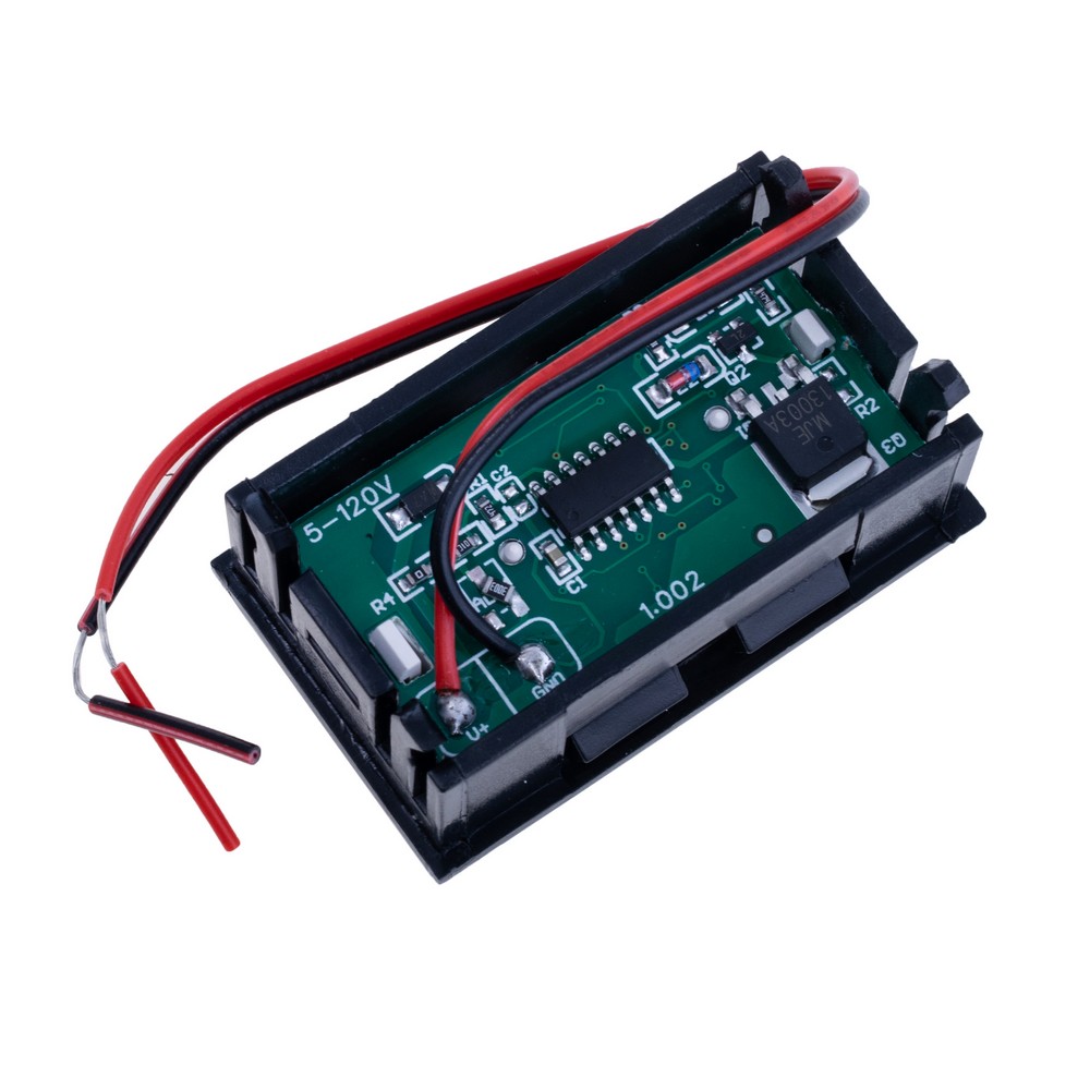 Вольтметр цифровий DC 5-120V 0.56" (червоний)