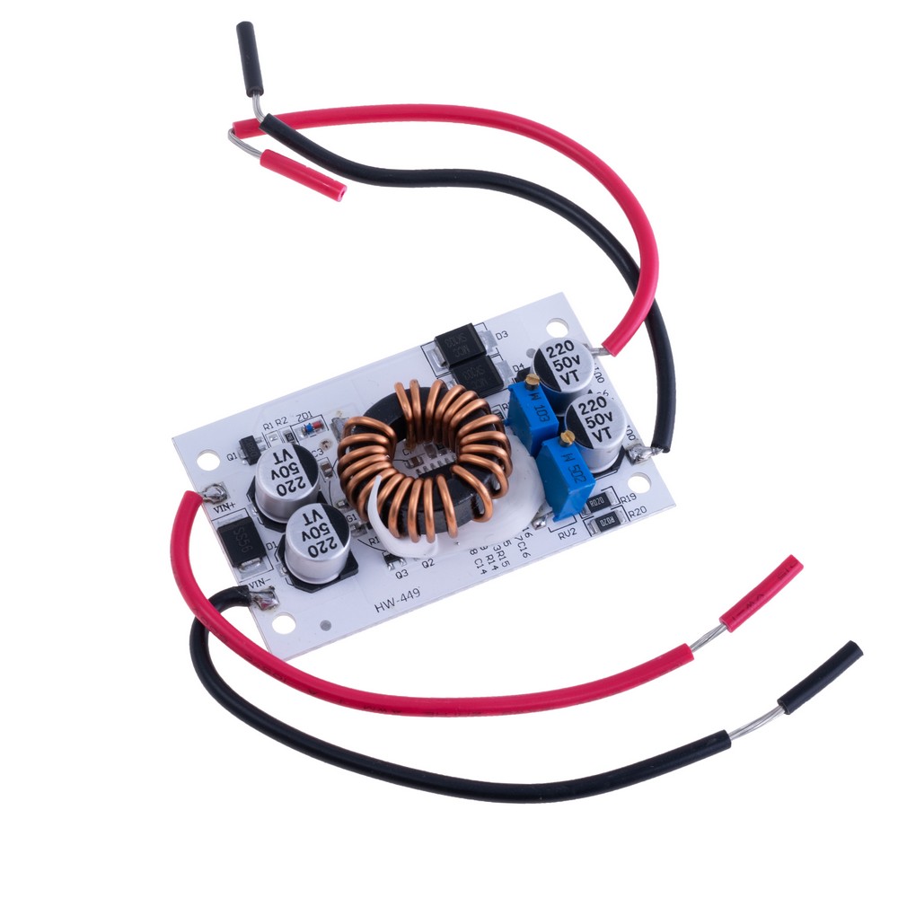 Імпульсний DC-DC модуль на алюмінієвій ДП 10-50V/10A XJ0043 Імпульсний DC-DC модуль на алюмінієвій ДП 10-50V/10A XJ0043