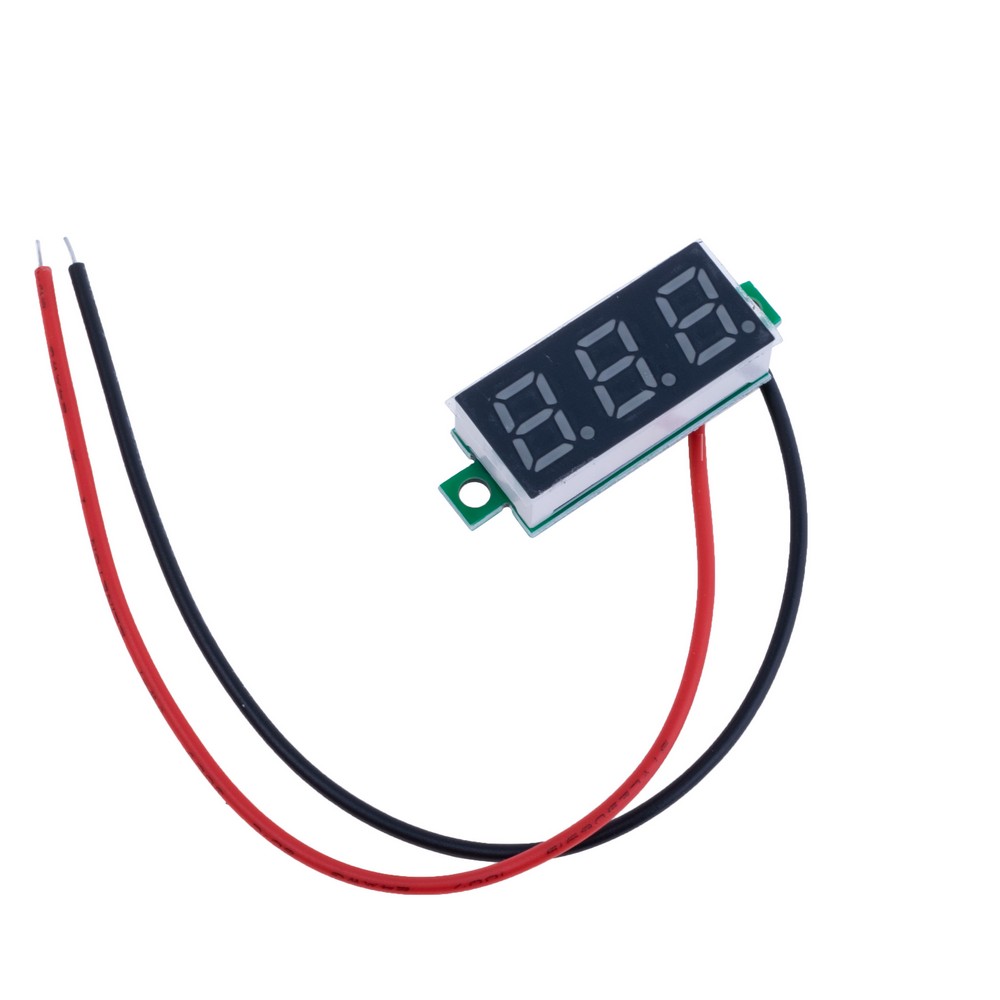 Вольтметр цифровий DC 2.5-30V 0.28" (зелений)