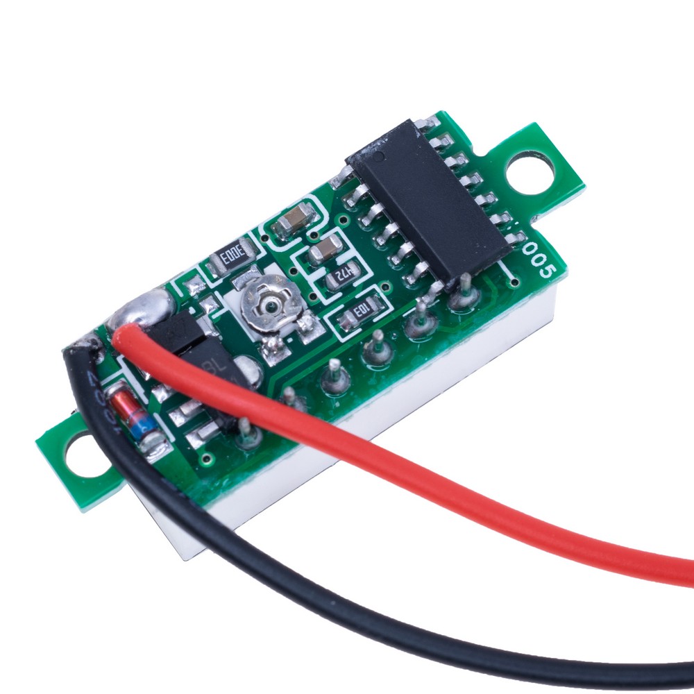 Вольтметр цифровий DC 2.5-30V 0.28" (зелений)