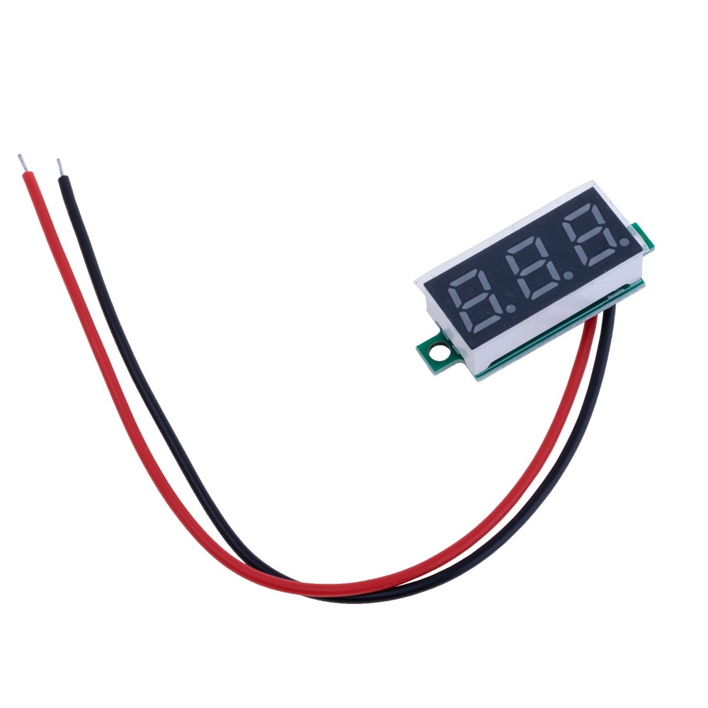 Вольтметр цифровий DC 2.5-30V 0.28" (жовтий) Вольтметр цифровий DC 2.5-30V 0.28" (жовтий)