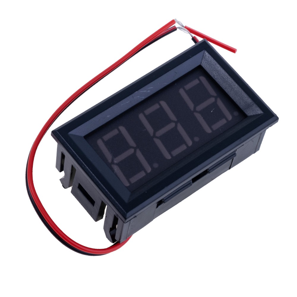 Вбудований вольтметр DC 4,5-30V червоний дисплей 0.56" (два проводи) Вбудований вольтметр DC 4,5-30V червоний дисплей 0.56" (два проводи)
