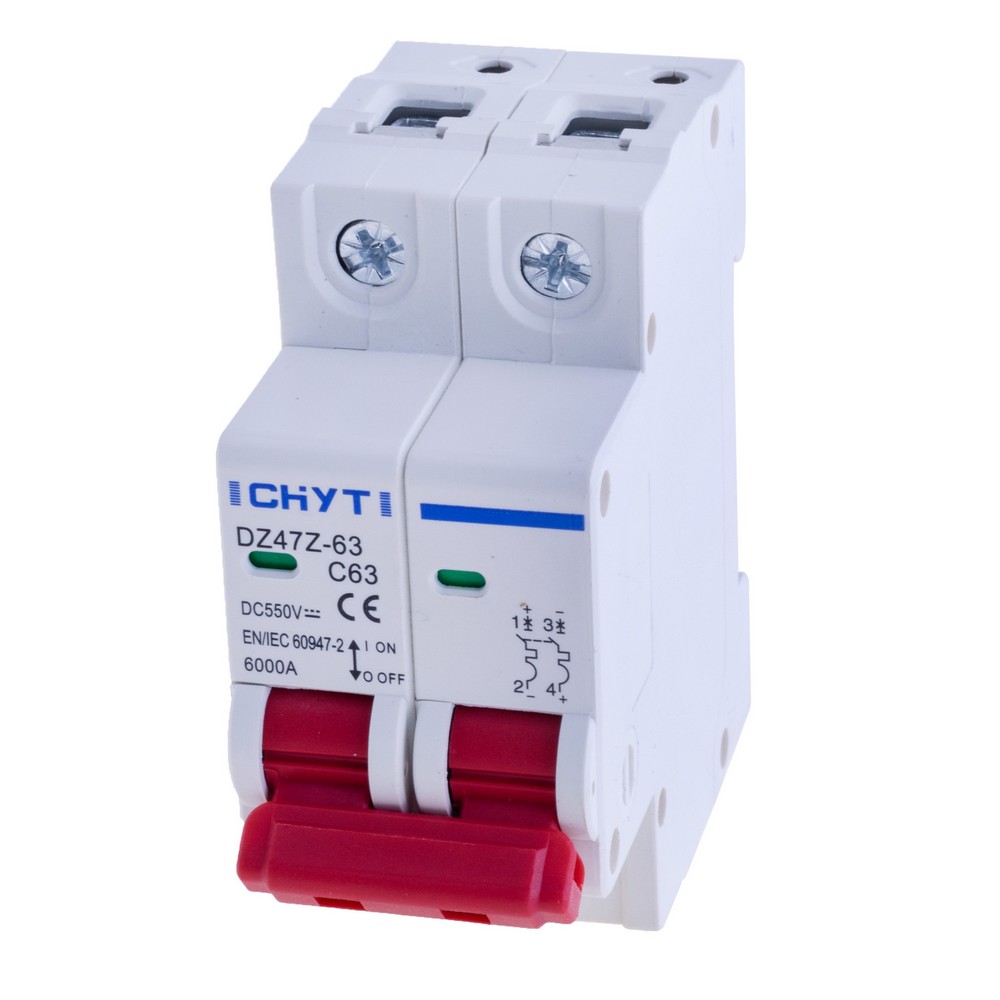 DC автомат 2P, 63A, DZ47Z-63-С63