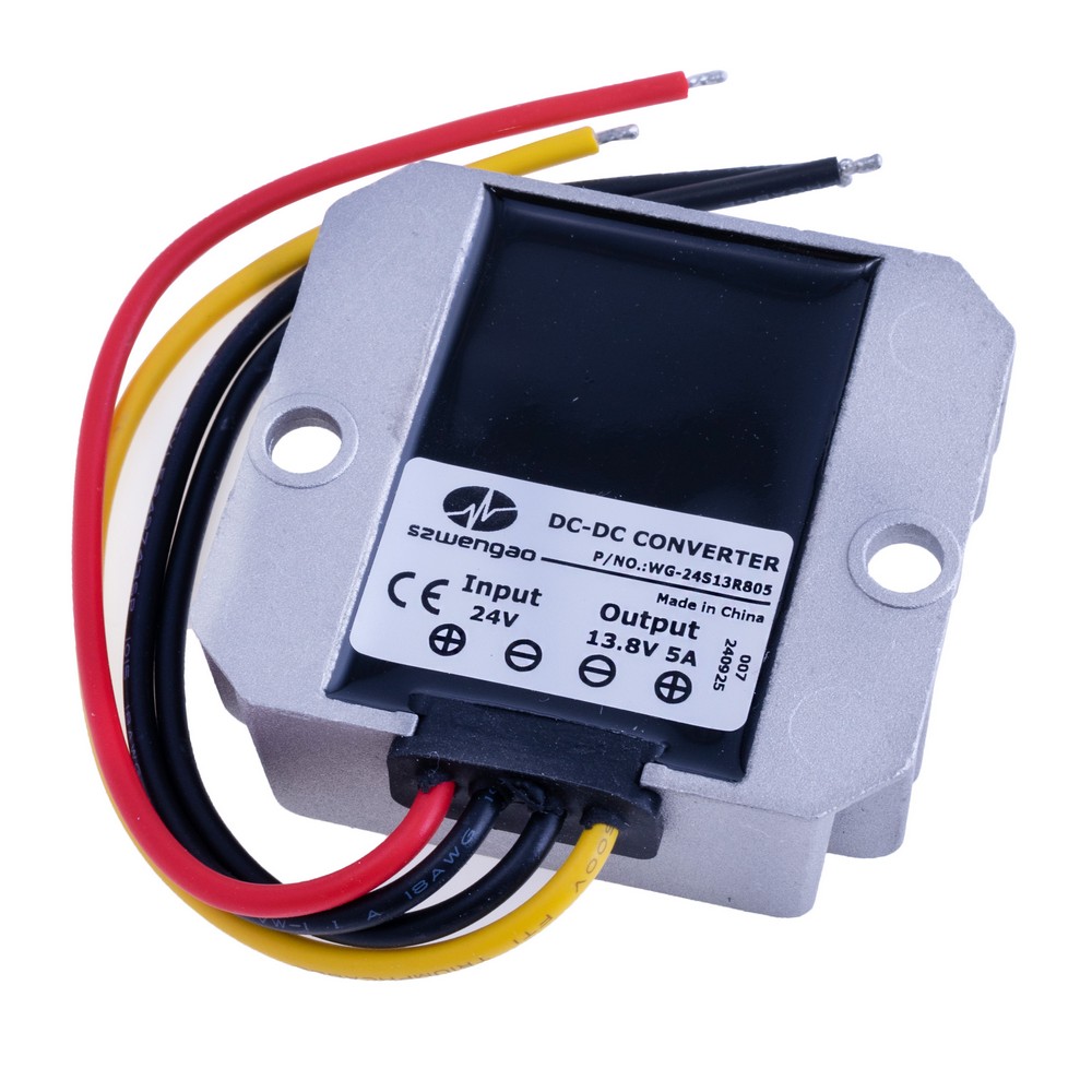 DC/DC перетворювач 24V (18-36V) в 13.8V/5A
