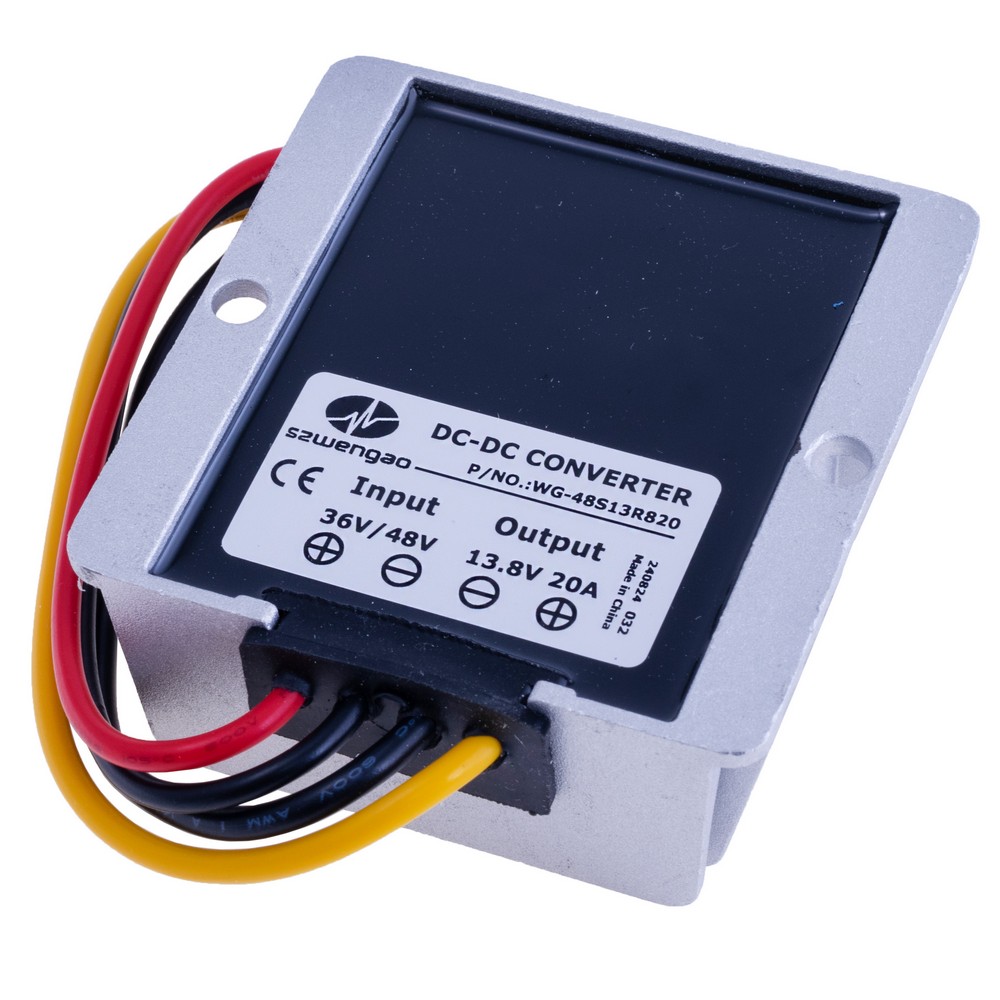 DC/DC перетворювач 48V (30-60V) в 13.8V/20A