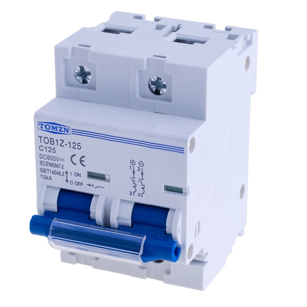 2P DC 600V MCB TOB1Z-125 125A(TOMZN) 2P DC 600V MCB TOB1Z-125 125A(TOMZN)