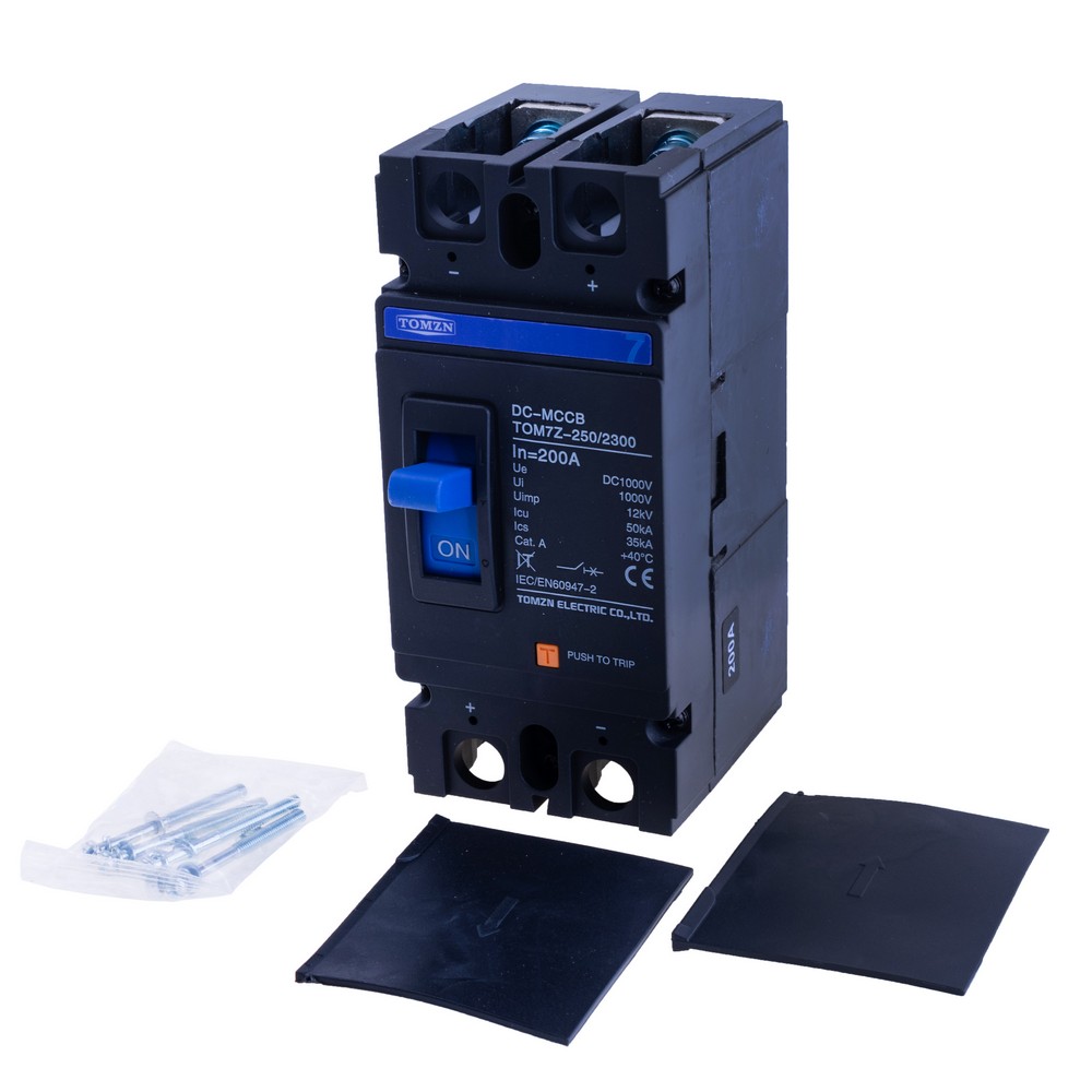2P DC MCCB 1000V TOM7Z-250/2300 200A(TOMZN) 2P DC MCCB 1000V TOM7Z-250/2300 200A(TOMZN)