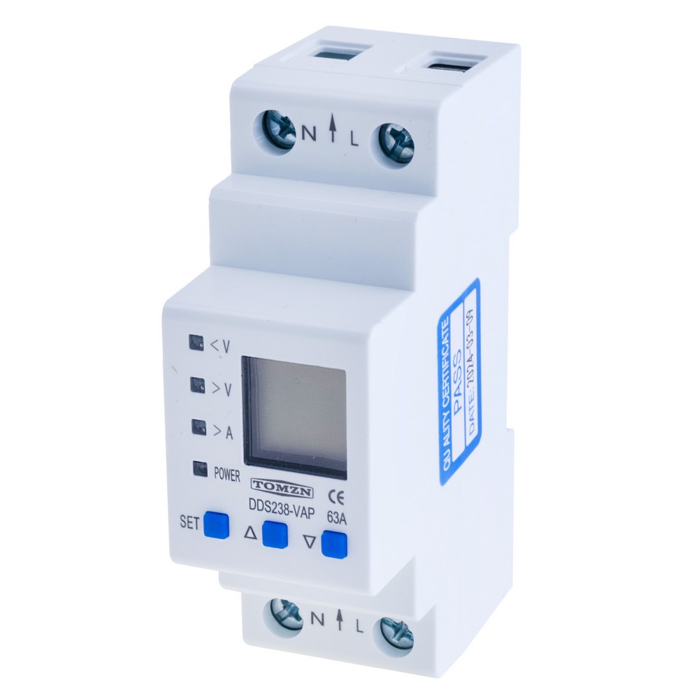 adjustable over under voltage protective device protector current limit protection Voltmeter DDS238-VAP 63A Bottom input(TOMZN) adjustable over under voltage protective device protector current limit protection Voltmeter DDS238-VAP 63A Bottom input(TOMZN)