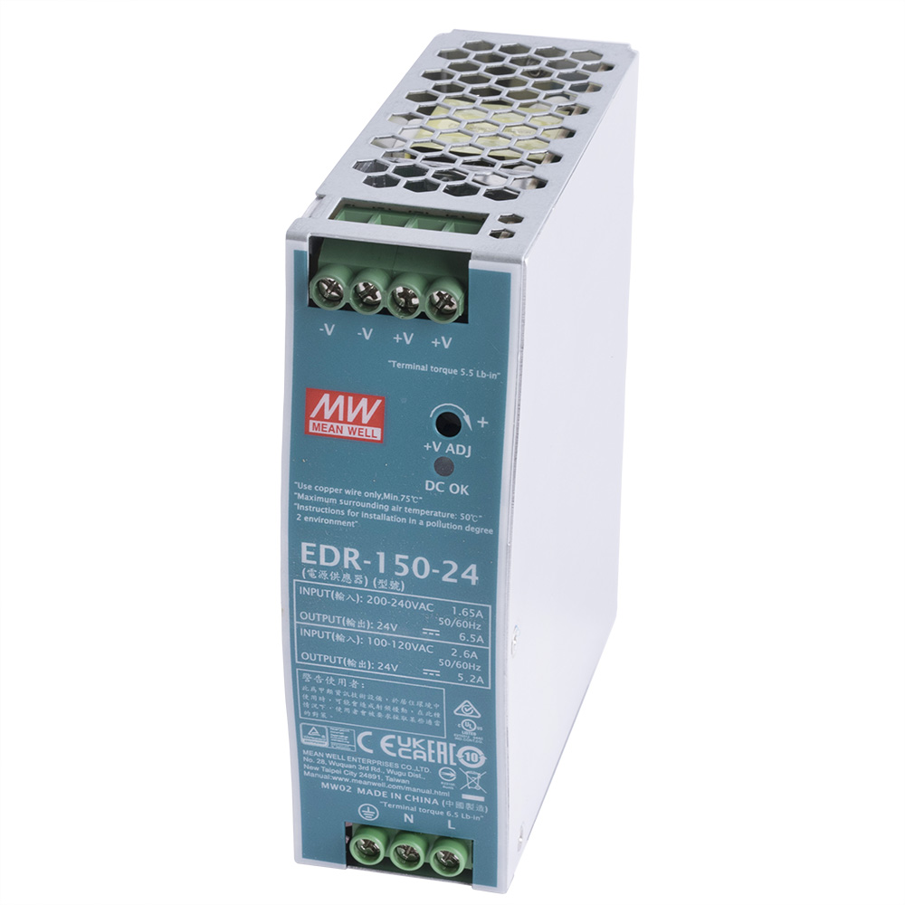 Hutschienennetzteil EDR-150-24 150W 24V Mean Well