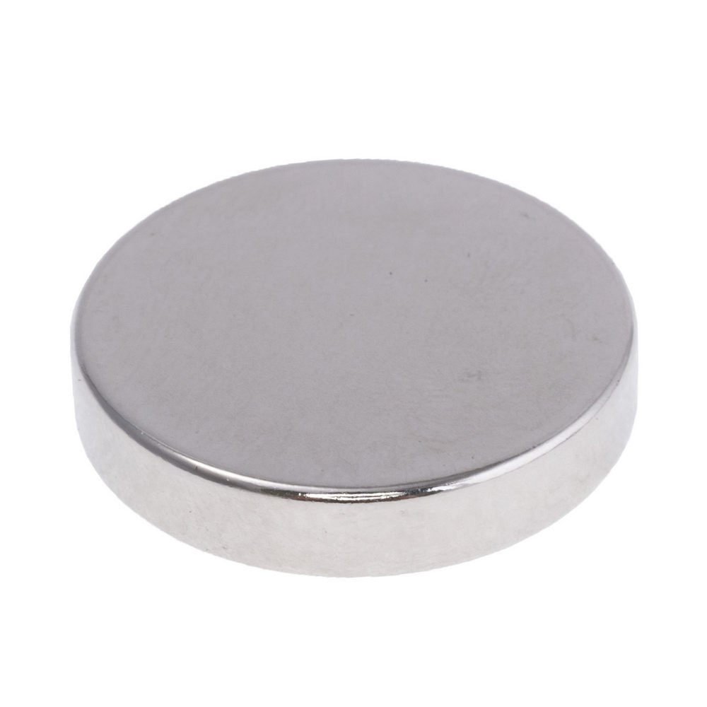 Neodym Magnet Stark Scheibe Ø25 x 5 mm 8.8 kg N38 Ni+Cu+Ni (Nickel)