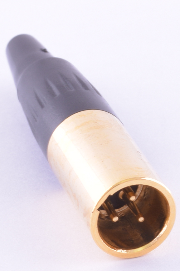 Штекер "папа" mini xlr 3P, на кабель, золоченое (GT3-1402-3P-G) Штекер "папа" mini xlr 3P, на кабель, золоченое (GT3-1402-3P-G)
