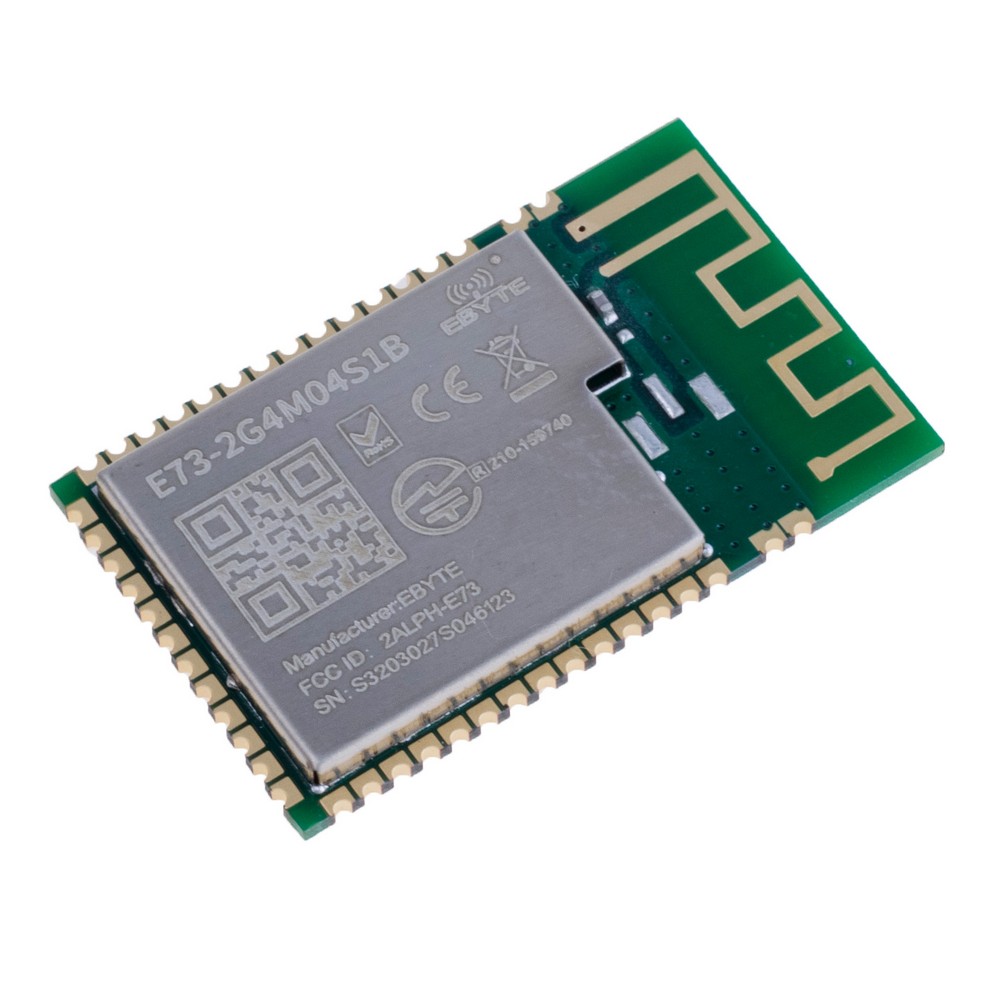 E73-2G4M04S1B (Ebyte) Bluetooth / SoC module on chip nRF52832 2.4GHz / BT4.2 / BLE5.0 SMD без роз'єма антени E73-2G4M04S1B (Ebyte) Bluetooth / SoC module on chip nRF52832 2.4GHz / BT4.2 / BLE5.0 SMD без роз'єма антени