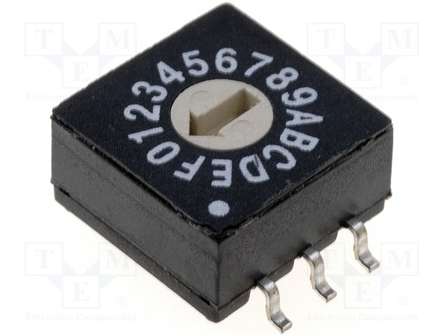 ERD116RMZ-SMD (Codierung Schalter; HEX/BCD; Position:16; SMT; 0,1A/50VDC)