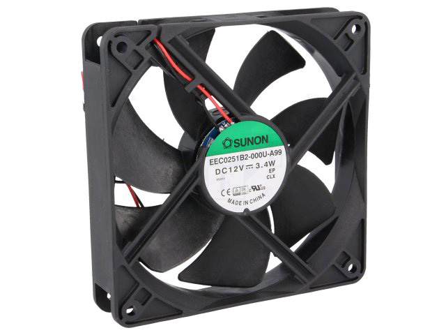 Ventilator 120х120х25, 12V (EEC0251B2-A99)