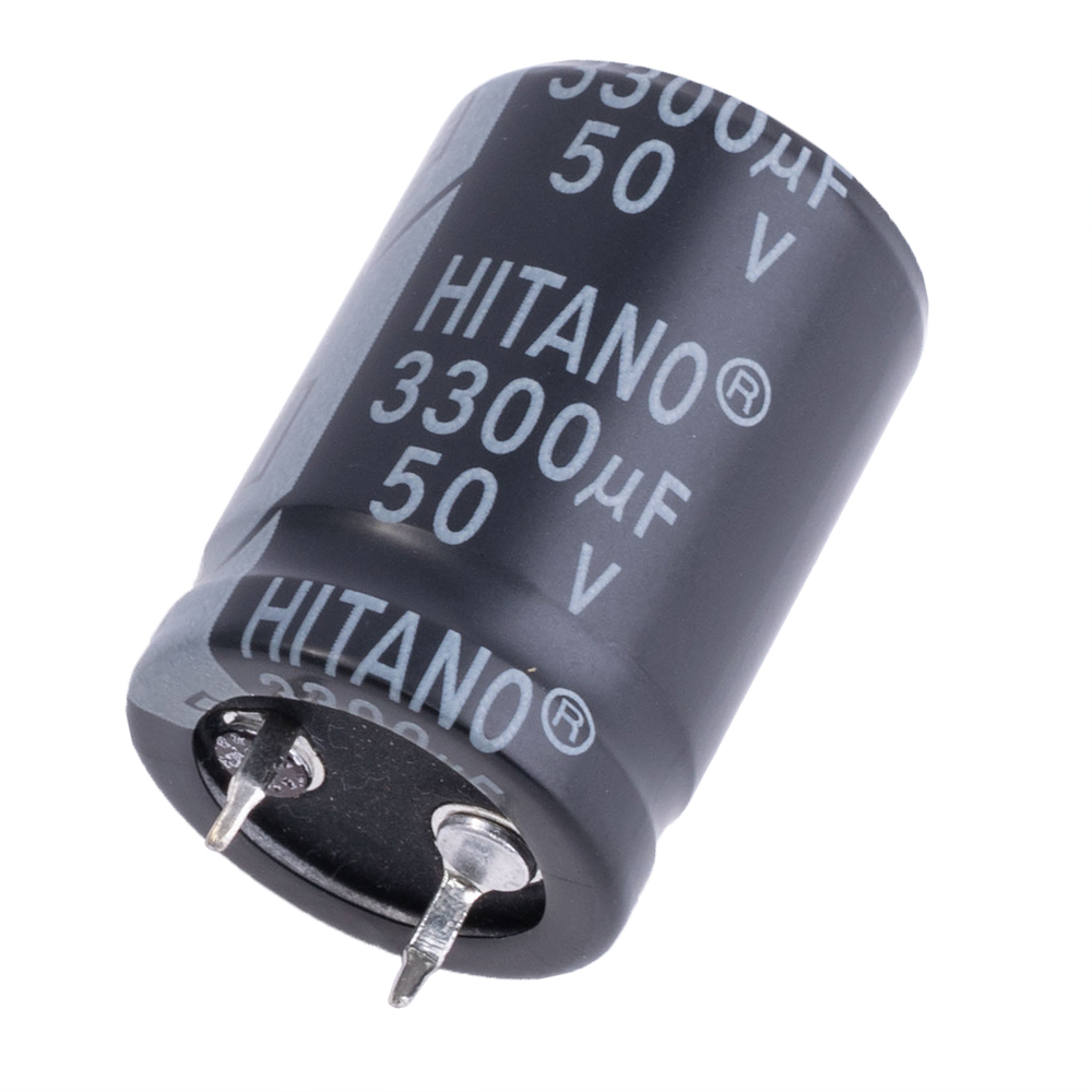 3300uF 50V ELP 22x30mm (ELP332M50BA-Hitano) конденсатор електролітичний 3300uF 50V ELP 22x30mm (ELP332M50BA-Hitano) конденсатор електролітичний