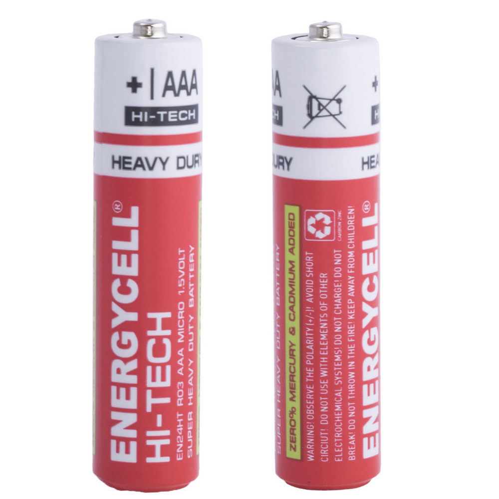 Батарейка Energycell HI-TECH  солевая, AAA