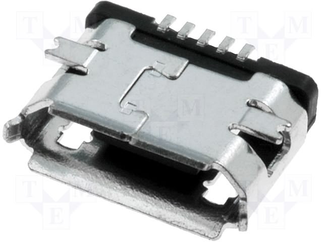 Micro USB Typ B Steckdose, 5-Kontakte, SMD-Montage (ESB228110100Z)
