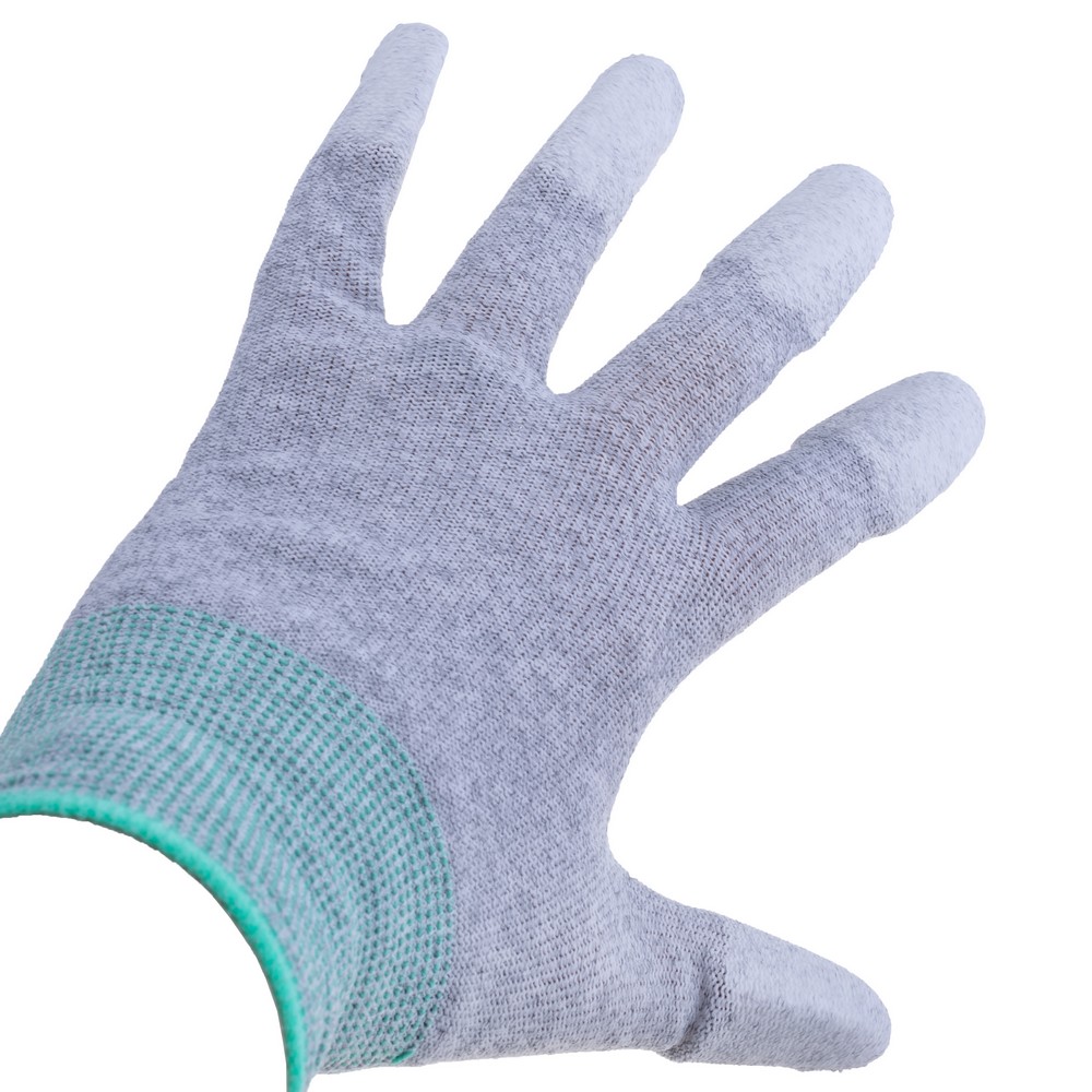 Antistatische Handschuhe ESD Top PU Coated Gloves (Carbon Fiber) size: M white (W00347