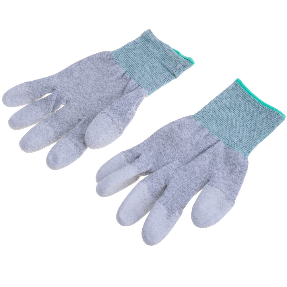 Antistatische Handschuhe ESD Top PU Coated Gloves (Carbon Fiber) size: M white (W00347