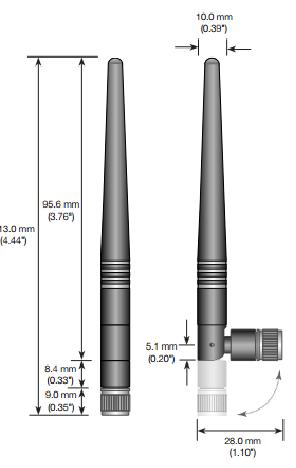 Antenne ANT 2.4 CW-RCT SMA Antenne ANT 2.4 CW-RCT SMA