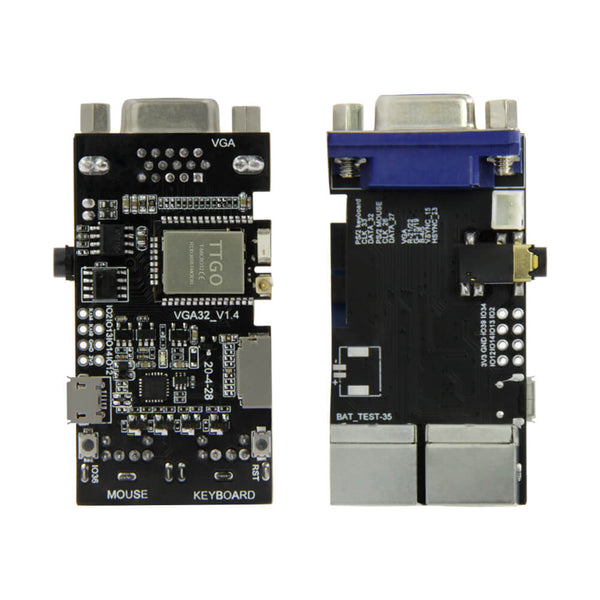 Entwicklungsboard LILYGO FabGL VGA32 auf ESP32, VGA-Ausgang, PS/2