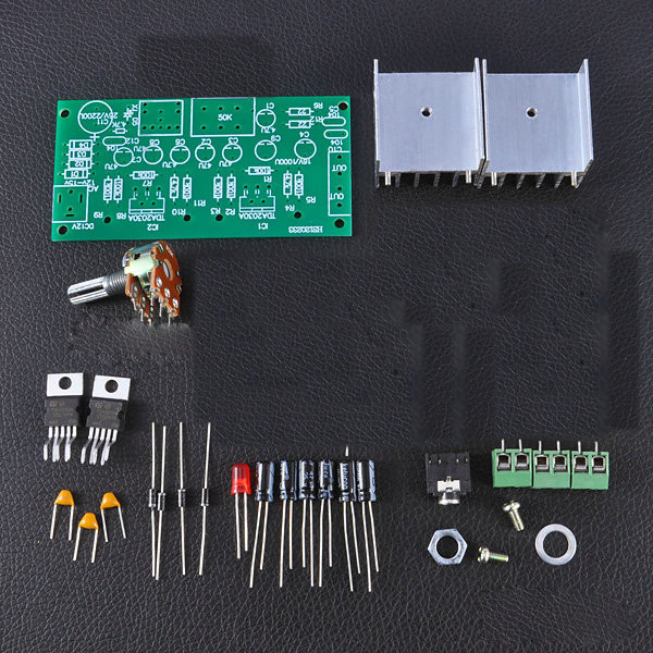 Усилитель звука 15W, двухканальный, на TDA2030A  AC/DC  for Arduino