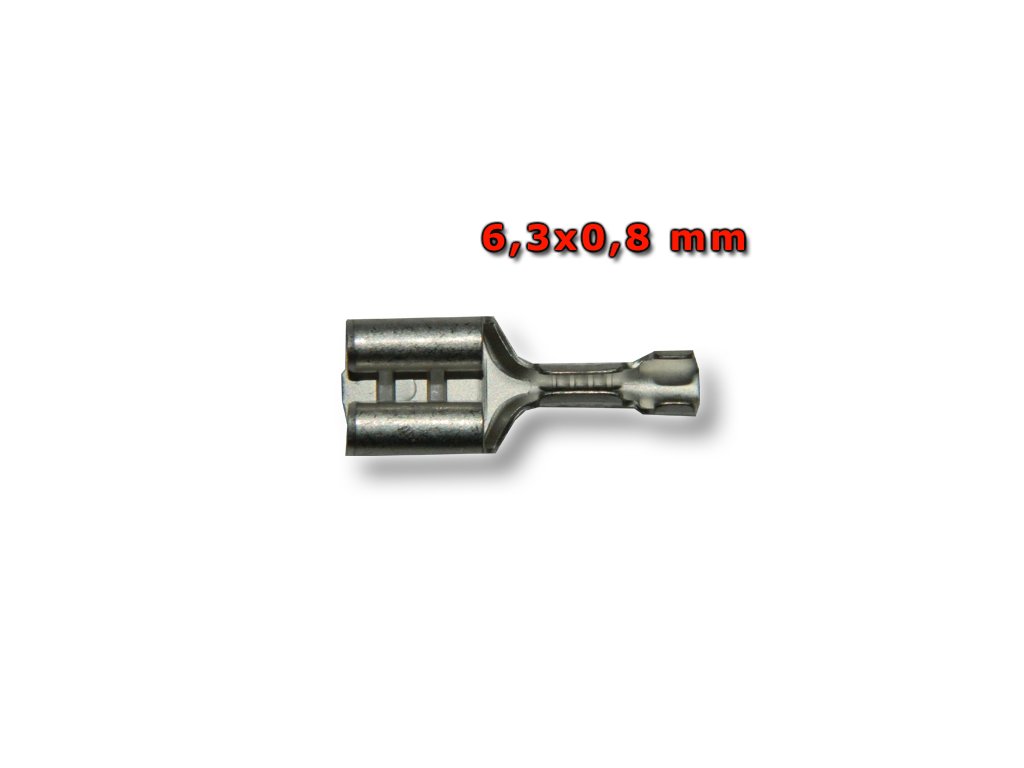 FH63X08M1 Steckdose Messer-Anschluss 6,3/0,8mm