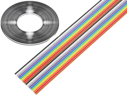 Flachbandkabel 30,5m Bandrolle 20-polig bunt 28AWG 1,27mm BQ Cable Flachbandkabel 30,5m Bandrolle 20-polig bunt 28AWG 1,27mm BQ Cable
