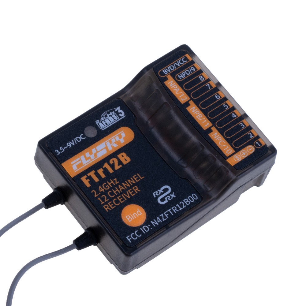 Empfänger Flysky FTr12B, 2.4GHz, 12 Kanäle, Protokoll AFHDS 3