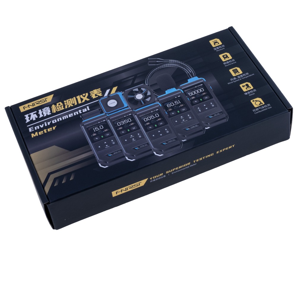 FNIRSI FPM-02 3-in-1 color screen illuminance meter