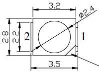 LED SMD 3,5x2,8x1,9mm gelb, 120° (FYLS-3528UYC Foryard)