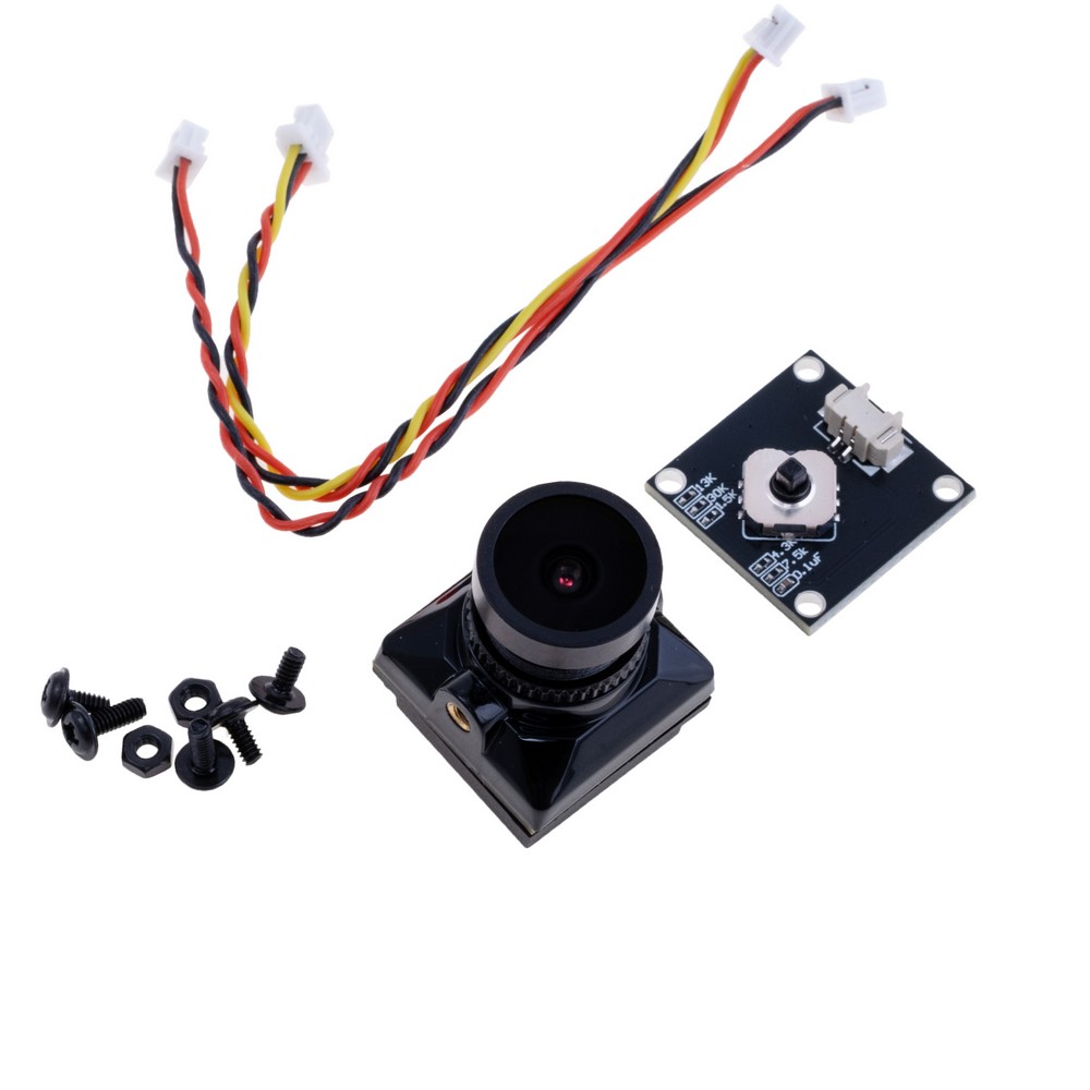 FPV камера чорна, 1/3" CMOS 1500TVL With OSD.
