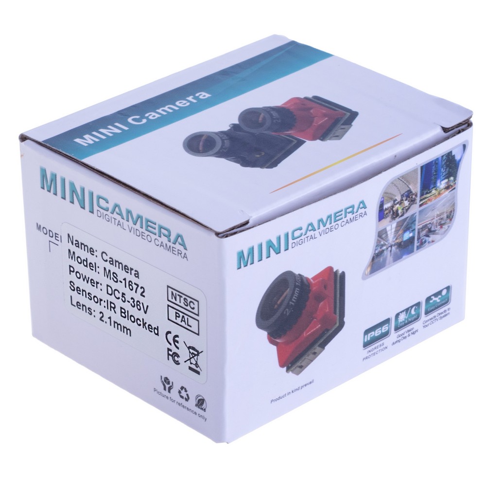 FPV камера Mista Ratel FPV Mini Camera 2000TVL 1 / 1.8 ''inch Starlight HDR 2.1mm Lens 4:3 & 16:9 NTSC & PAL