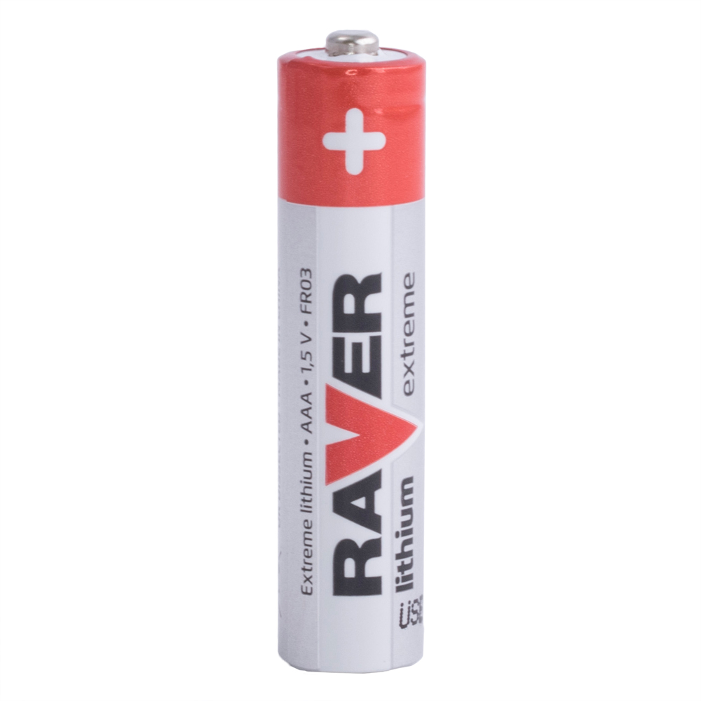 Батарейка литиевая, FR03, AAA, 1.5V, RAVER