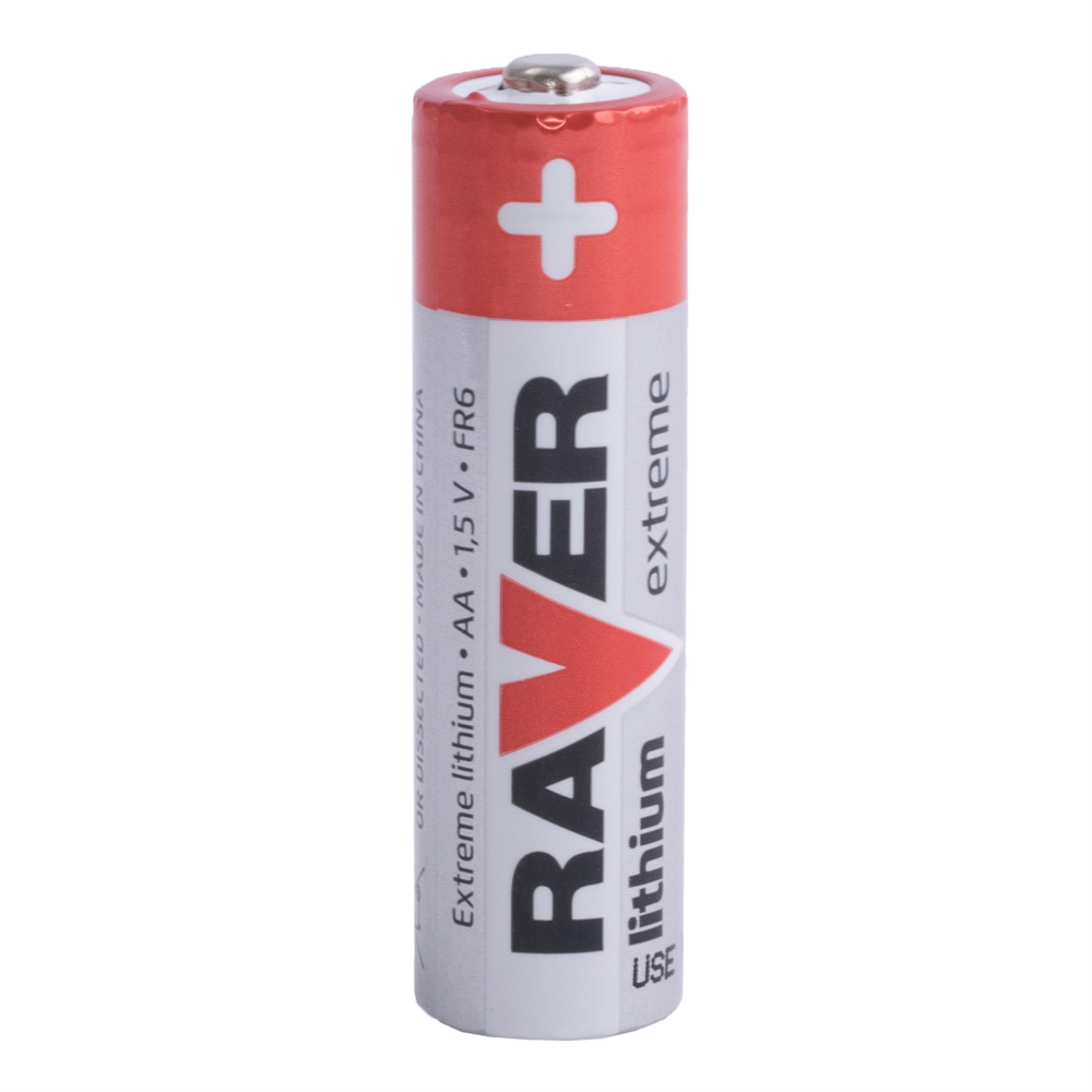 Батарейка литиевая, FR06, AA, 1.5V, RAVER