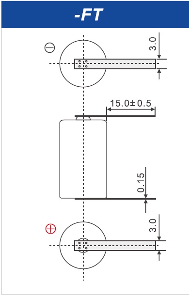 LIR14500-FT (800mA)