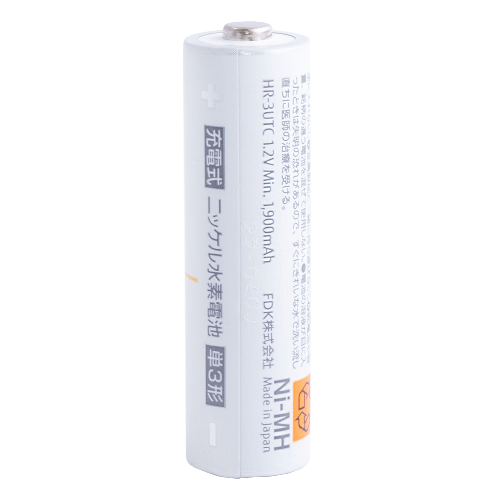 Аккумулятор FUJITSU White Ni-MH, min. 1900mAh, AA/R6, HR-3UTC(4B) Made in Japan